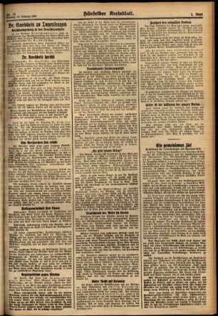 Zweite Ausgabe vom Montag, den 15. Februar 1937.