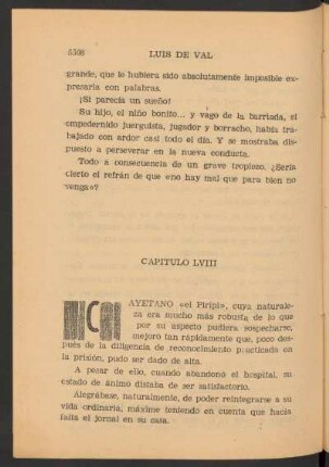 Capítulo LVIII - [Compensaciones]