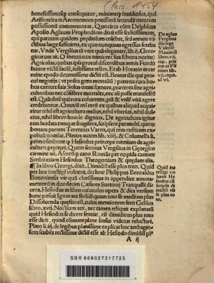 Hesiodi Poete Georgicorum liber