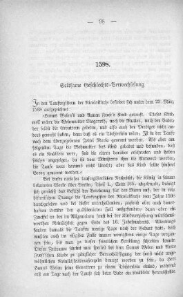 1598. Seltsame Geschlechts-Verwechselung