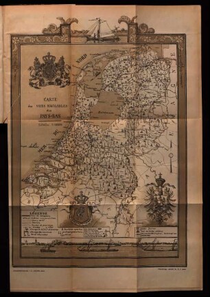 Carte des voies navigables des Pay-Bas