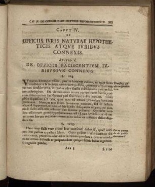 Caput IV. De Officiis Iuris Naturae Hypotheticis Atque Iuribus Connexis