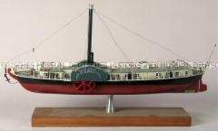 Modell des Dampfschiffs "Weser" (erstes deutsches Dampfschiff)