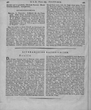 Etzel, F. A.: Erdkunde für den Unterricht. T. 1. Erdbeschreibung nebst einer Einleitung in die Verhältniß-Erdkunde. Berlin: Dümmler 1817