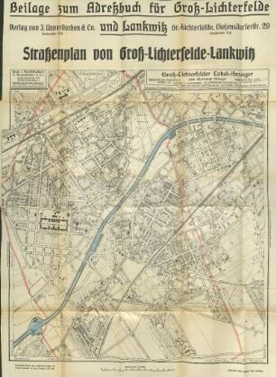 Karte: Straßenplan von Groß-Lichterfelde-Lankwitz