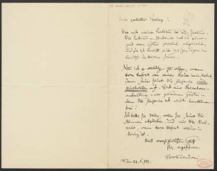 Brief an B. Schott's Söhne : 23.06.1911