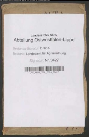 Alfen, Krs. Paderborn. Ablösung
