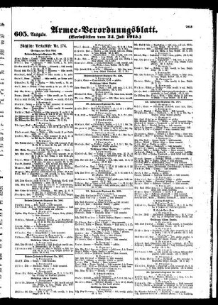 605. Ausgabe. Samstag, 24. Juli 1915