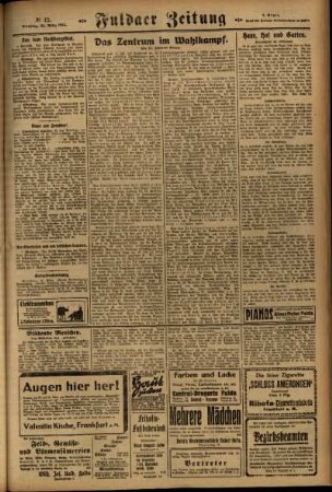 Zweite Ausgabe vom Dienstag, den 25. März 1924.