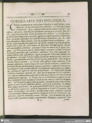 Corollaria Physiologica