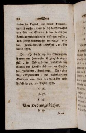 24-26, Von Ordensgeistlichen