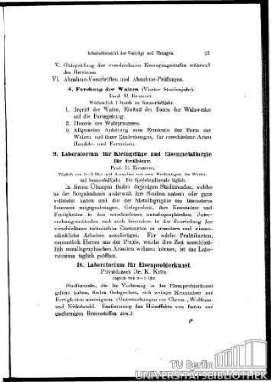 10. Laboratorium für Eisenprobierkunst
