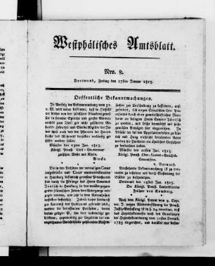 Westphälisches Amtsblatt