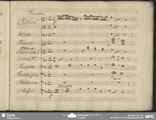 Einlage Duetto (Anonymus): "Piano piano mio signore che a morir non ci vuol fretta"