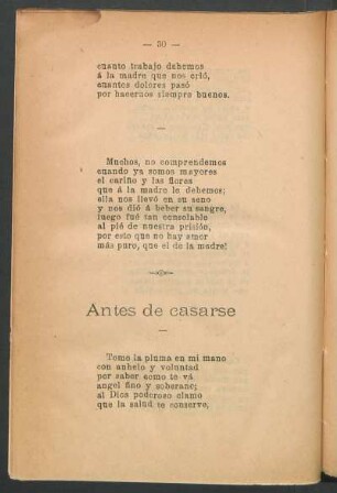 Antes de casarse