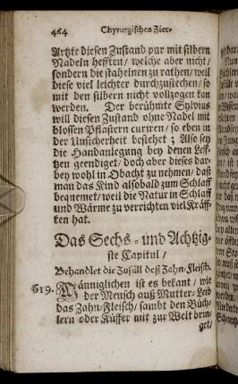 Das Sechs- und Achtzigste Capitul. - Das Neuntzigste Capitul.
