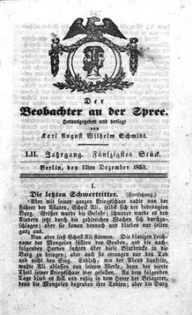 50. Stück, 12. Dezember 1853