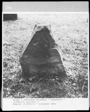 Fragment eines Grabsteins