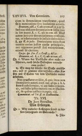 317-339, Titulus XVI