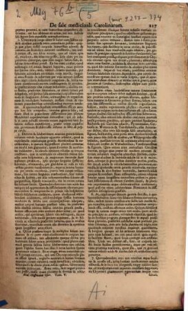 Friderici Hoffmanni Consiliarii Regis Borussiae Intimi ... Opera Omnia Physico-Medica : Denuo revisa, correcta & aucta, In Sex Tomos Distributa, Quibus Continentur Doctrinae Solidis Principiis Physico-Mechanicis, & anatomicis, atque etiam observationibus clinico-practicis superstructae ; ... Cum Vita Auctoris, Et Ejus Praefatione de differente medicinae & medicorum statu atque conditione, & criteriis boni ac periti medici, 5