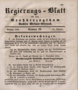 Nr. 16 : 21. Oktober 1840