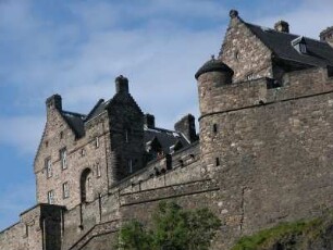 Schloß Edinburgh, Detailansicht von der Altstadt aus