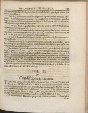 Titul. III. De Condictione triticiaria.