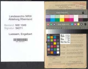 Entnazifizierung Engelbert Luessem , geb. 17.03.1918 (Arzt)