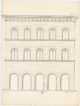 Palazzo Spanocchi, Florenz: Fassadenansicht