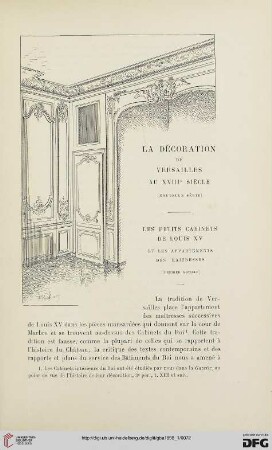 3. Pér. 19.1898: La décoration de Versailles au XVIIIe siècle (Nouvelle Série), 1