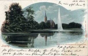 Leipzig: Partie a. d. Johannapark m. Lutherkirche