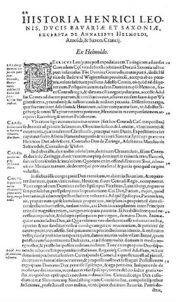 Historia Henrici Leonis.