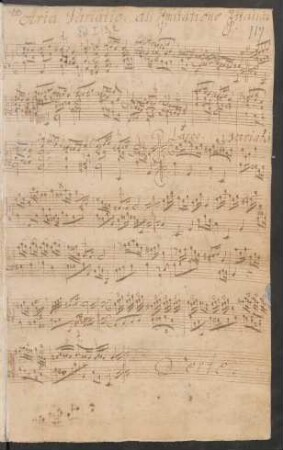 Variationen; cemb; a-Moll; BWV 989