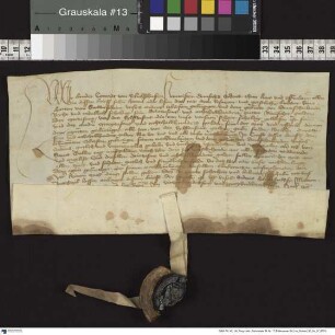 Hochmeister Konrad von Erlichshausen bekennt, dem Deutschmeister Eberhard von Saunsheim 3750 rheinische Gulden zu schulden.