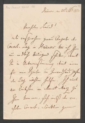 Brief an Hermann Härtel : 25.10.1853