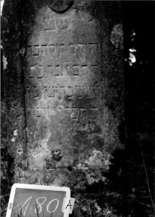 Grabstein 180 [Nir S. 114 Nr. 12.02]: Grabstein 180A [Nir S. 114 Nr. 12.02]