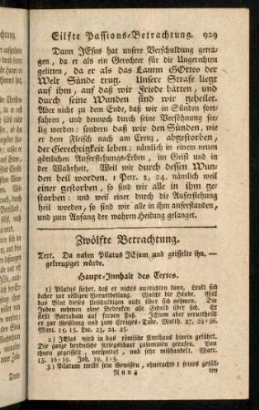 929-939, Zwölfte Betrachtung.