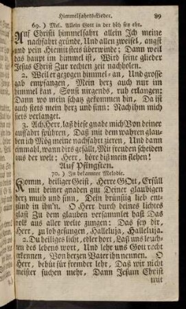 89-98, Pfingst-Lieder (70 - 76)