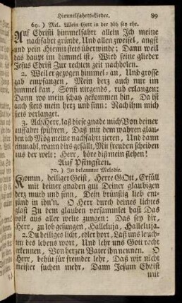 89-98, Pfingst-Lieder (70 - 76)
