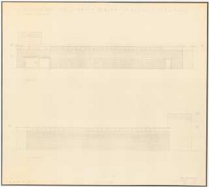 Antikenmuseum, Bagdad - Museum and Directorate General of Antiquities, Baghdad: A-Part Museum, North View, South View, 1:100
