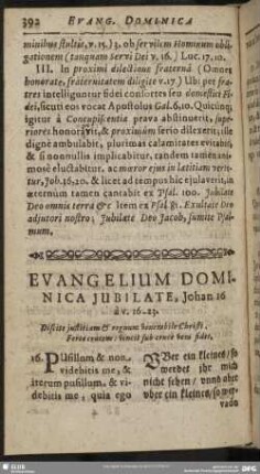 Evangelium Dominica Jubilate, Johan. 16. à v. 16-23