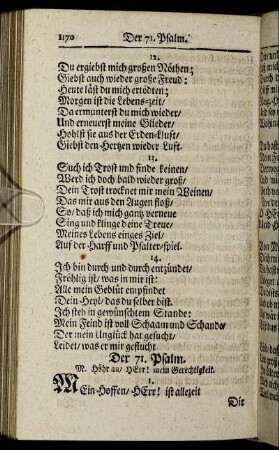 Der 71. Psalm. - Der 80. Psalm.