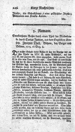 Empfindsame Reisen durch einen Theil der Niederlande. T.2.