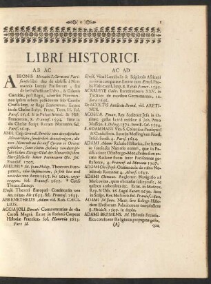 Libri Historici