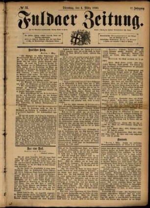 Ausgabe vom Dienstag, den 04. März 1890.
