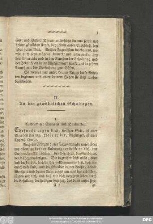1. Ausdruck der Ehrfurcht und Dankbarkeit.