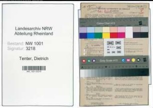 Entnazifizierung Dietrich Tenter, geb. 06.12.1891 (Schlosser)