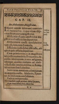 Cap. IX. De Abdicatione Magistratus.