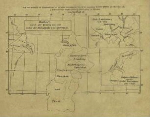Bayern nach der Teilung von 1353 nebst der Rheinpfalz und Oberpfalz