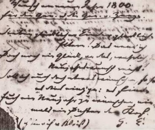Neujahrswunsch 1800 an die Eltern Zenge
